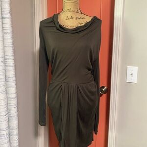 Gray Long Sleeve Dress